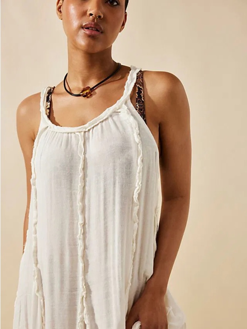 Free People Mckinley Maxi Dress in Crème Brûlée - Picture 7 of 9